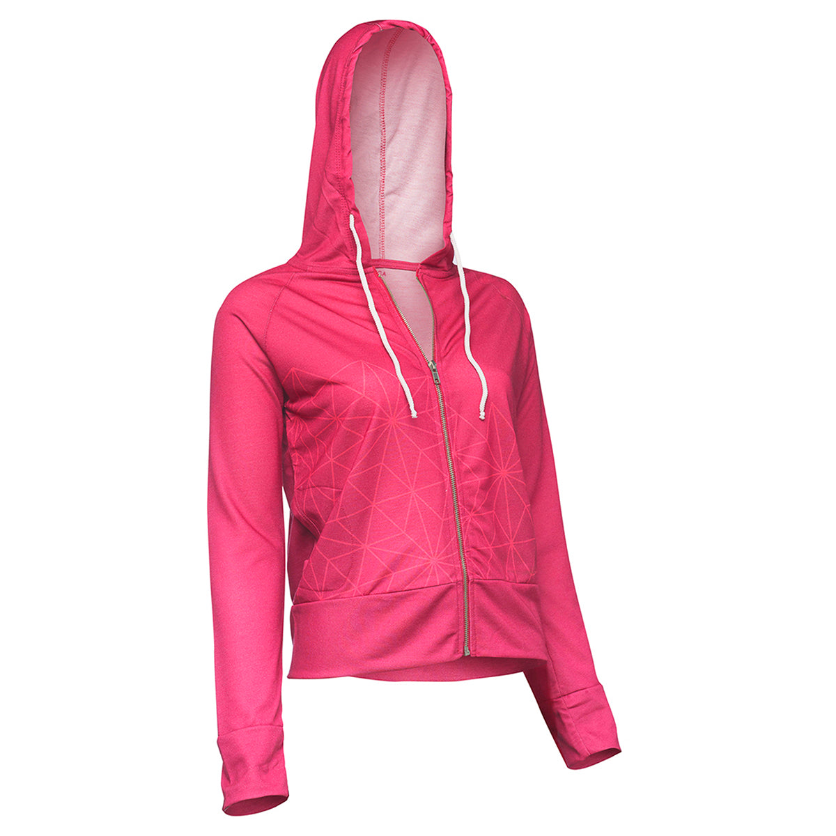 BiggYoga Aura Hoodies, Zipped, Pink, Yoga Collection, Long Sleeve,