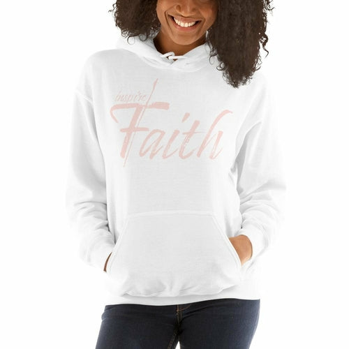 Womens Hoodie - Pullover Sweatshirt - Pink Graphic / Inspire Faith